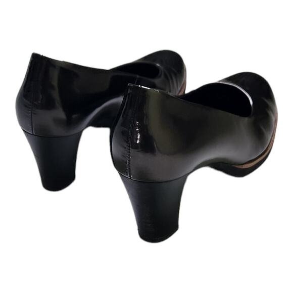 Gabor Womens Pumps UK6.5 US 9 Lug Sole Patent Leather Minimalist Corporate - Picture 5 of 7